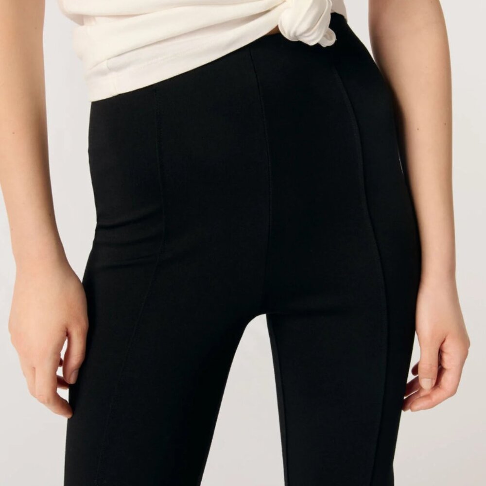 Maje black split hem trousers size 40 - Picture 6 of 10